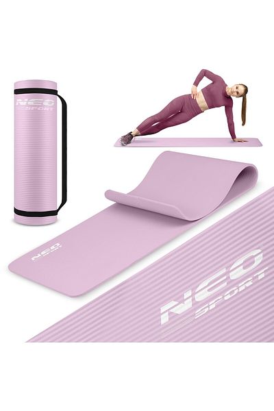 shumee Exercise mat 183 x 60 x 1 cm Neo-Sport - 192201 purple