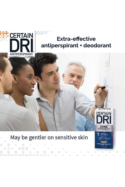 Certain Dri Professional Antiperspirant, Certain Dri, Extra Strength, Up to 72h Resistance, Solid, 48gr