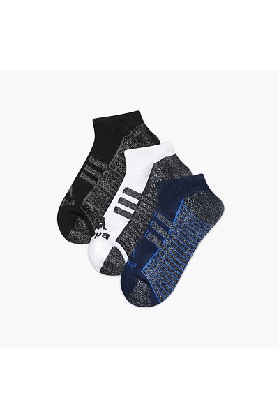 Kappa Set of 3 - Kappa Striped Ankle Length Half Terry Socks