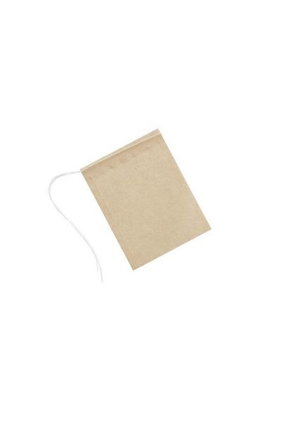 HIC 100-Piece Chlorine-Free Unbleached Paper Tea Bags Beige 3.125 x 2.375inch
