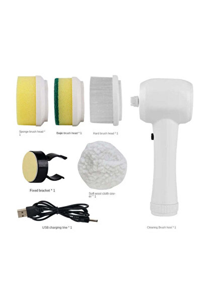 divendi-ro Perie electrică multifuncțională, fără fir, cu 4 capete, încărcare...