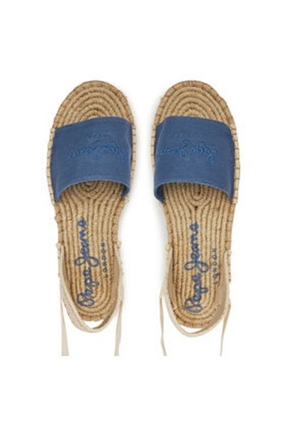 Pepe Jeans Espadrile albastre pentru femei PEPE JEANS-PLS90684 563STEEL BLUE