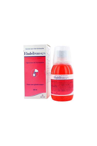 Pierre Fabre Mouthwash, Pierre Fabre, Eludril, for Periodontal Diseases, Against Bacterial Plaque, 200ml
