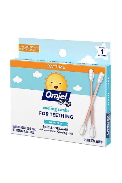 Orajel Baby Cooling Swabs, Gingival Pain Relief, Benzocaine Free, 12 pcs.