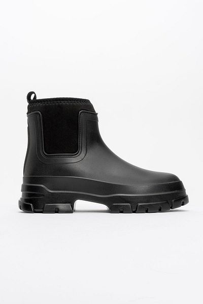 CCWAY AYAKKABI Women's Stretch Short Rain Boots Black