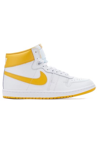 Nike Air Jordan Air Ship'University Gold'Leather Unisex Sneaker Genuine Leather Unisex Casual Sports Shoes