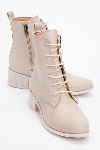 CCWAY AYAKKABI Cizme de damă cu vârf rotund BEIGE SKIN BEIGE
