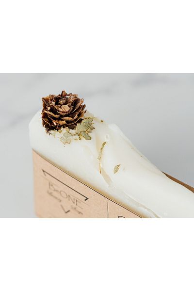 BeOne Cosmetics Snow White - handmade curative soap, incense and eucalyptus aroma, 100%