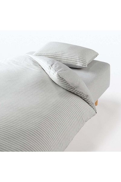 Muji Cotton Jersey Fitted Sheet, King, W180 x L200 x D18-28 cm