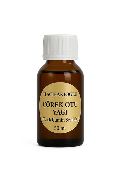 HACIFAKIOĞLU Black Cumin Oil Cold Pressed 100% Pure and Natural 50 ml