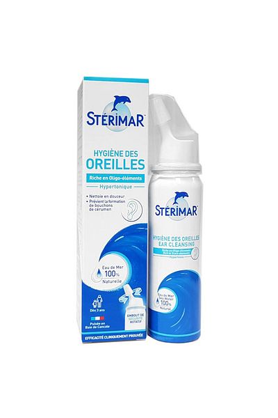 Sterimar Ear Spray, Sterimar, Effective Ear Cleaning, Wax Plug Prevention, Children 3+ and Adults, 50ml