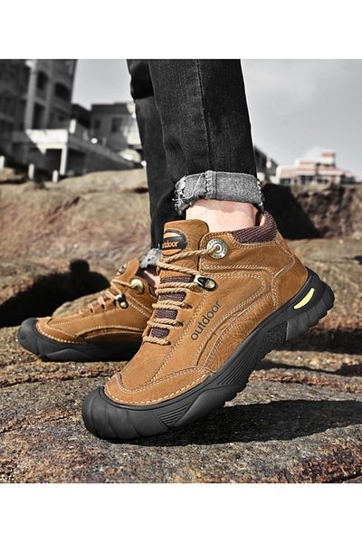 AyShop Pantofi de drumeție pentru sport în aer liber, caldi, cu fleece în interior, cu talpă anti-alunecare
