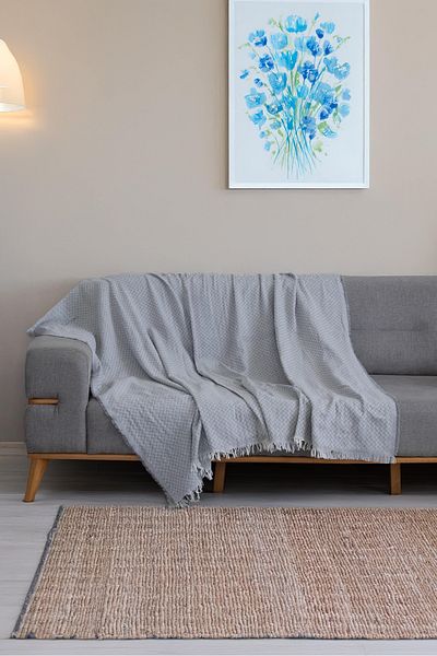 PARELDA HOME Gray Reader Pattern Seat Cover 170 * 210 cm