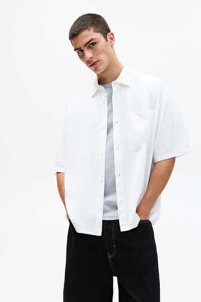 Pull & Bear Short sleeve flowing shirt