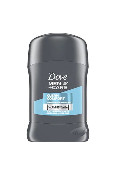 Dove Clean Comfort Antiperspirant Deodorant Stick for Men, 50 ml
