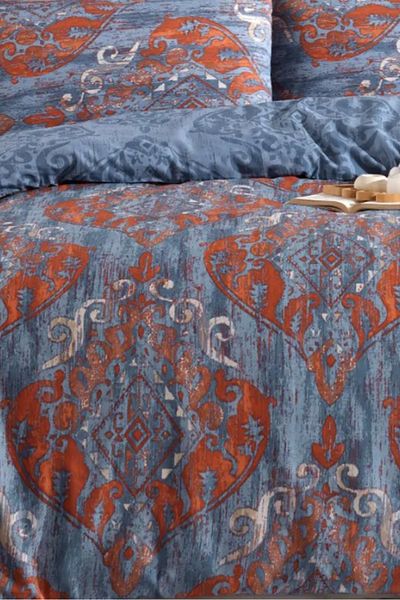 Eponj Home Σετ Παπλωματοθήκη Easy-Iron Μονό Hitit Navy Blue