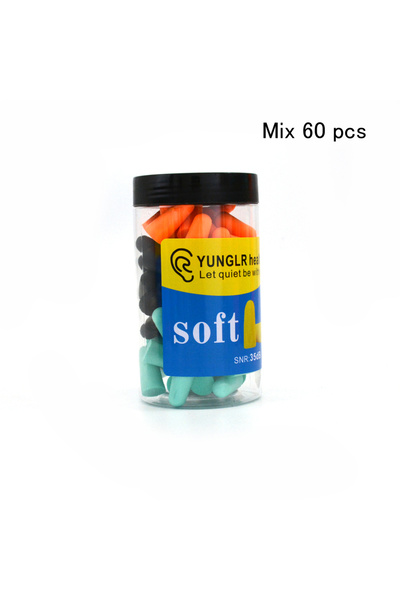 Choice مجموعة من 60 قطعة من سدادات الأذن، سدادات أذن عازلة للضوضاء، سدادات أذ...