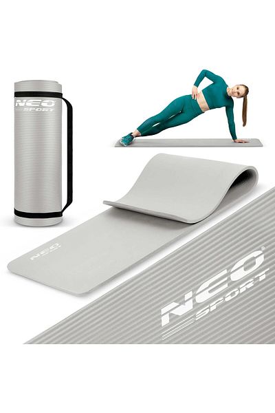shumee Neo-Sport Exercise Mat 183 x 60 cm - 192200 grey