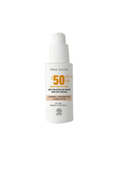 Alma Secret Crema Faciala Nuantatoare Cu Protectie Solara Ridicata Solar Spf50 Sand 50 ml