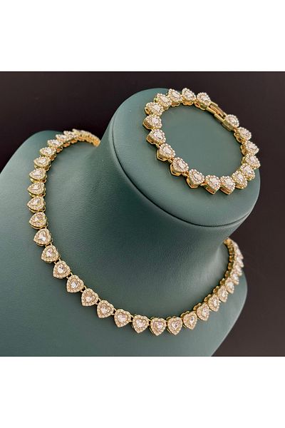 Lionly Heart Gold Set – Bracelet & Necklace