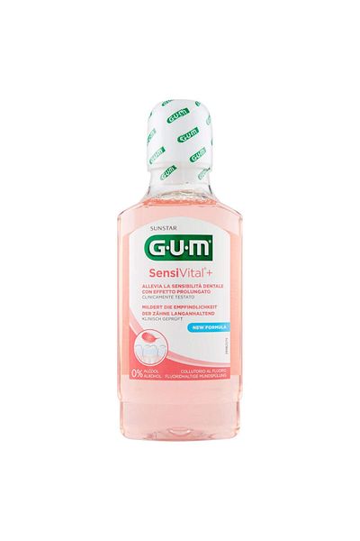 GUM Apă de gură, GUM, SensiVital, reduce sensibilitatea dentară, 300ml