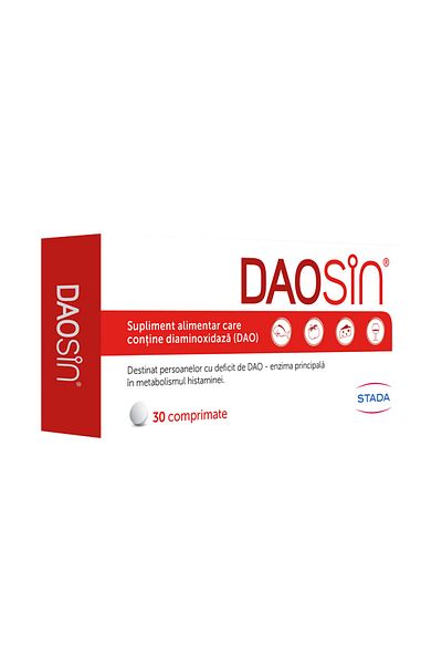 Daosin Dietary Supplement, Daosin, for Histamine Intolerance, Box of 30 Tablets