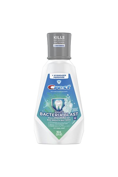 CREST Mouthwash, Crest, Bacteria Blast, Bad Breath and Teeth Whitening, 946ml