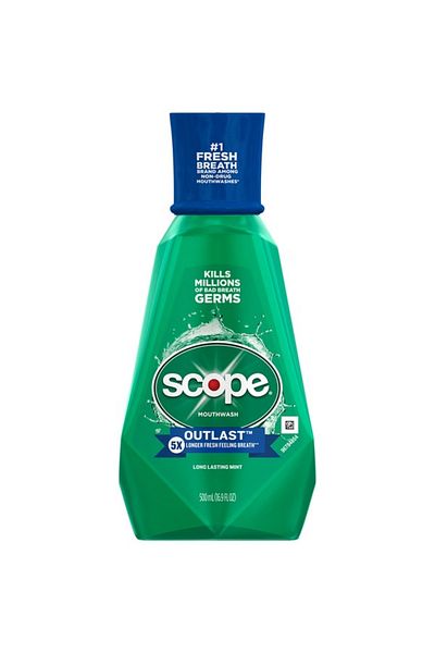 CREST Mouthwash, Crest Scope Outlast, Strong Mint Aroma, Intense Freshness Effect, 500ml