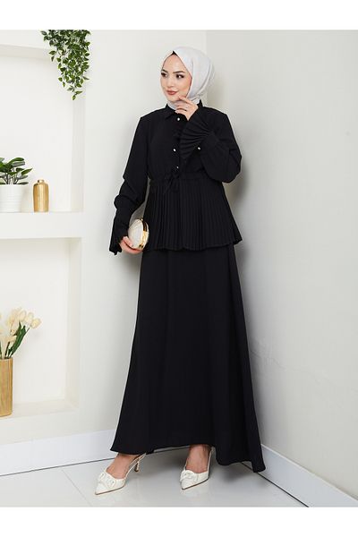 EFSUN MODA Skirted Patterned Detailled Tesstur Set