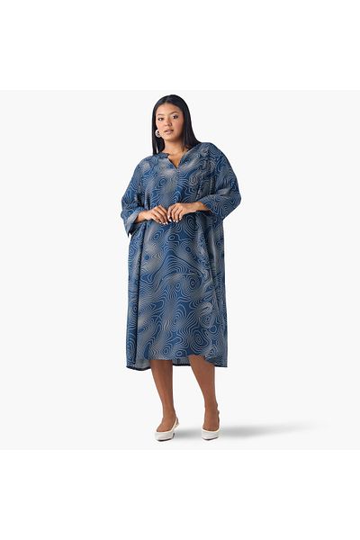 Ulla Popken Bib Yoke A Line Dress