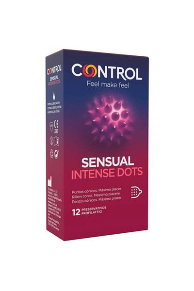 Roccobarocco Control Spike Condoms, 12 pieces, tapered points