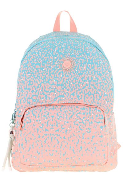 KAUKKO Dots Girl's Three Compartment Primary and Secondary School Bag - Turquoise Dot Pattern - K1805