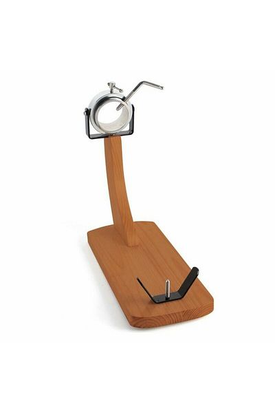 Ovo Suport pentru jambon, Quid Pedroches, lemn și metal (33 x 21 x 42 cm)