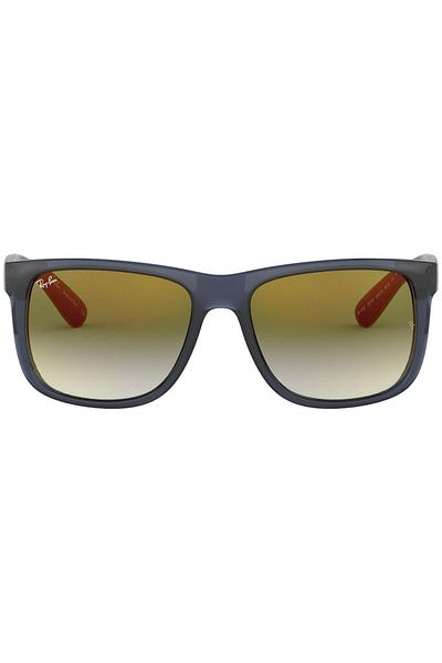 Ray-Ban Ray‑Ban Justin RB4165 6341T0 – Unisex, Transparent Blue, Blue Gradient Green Mirror Red, Mărime 55