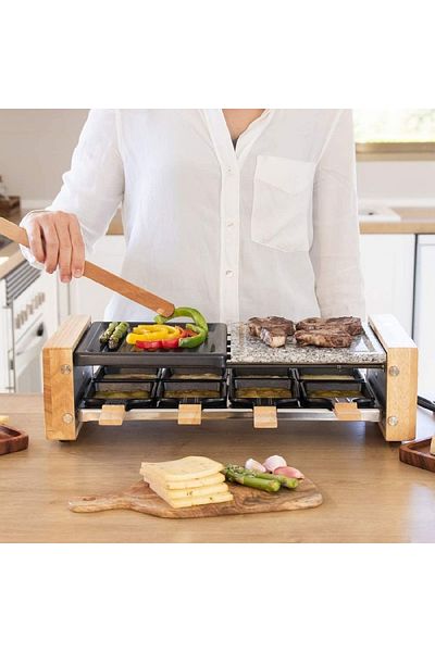 CECOTEC Grill Raclette Cecotec MixGrill 8400 Wood, 1200W