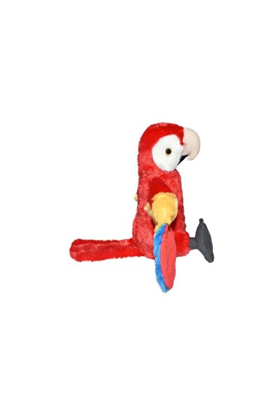 Wild Republic Scarlet Macaw Parrot Plush Toy, 20 cm
