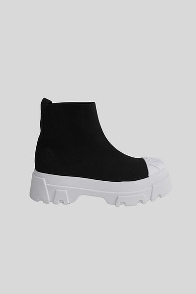 VOICES MINIMALIST TANK BOOTS - VOICES - 41-42, WHITE/BLACK