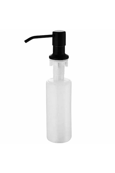 Aptel Dozator detergent vase, special pentru chiuveta, plastic, negru, 300 ml