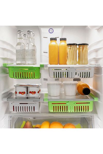 InnovaGoods InnovaGoods Adjustable Refrigerator Organizer, set of 2 pieces