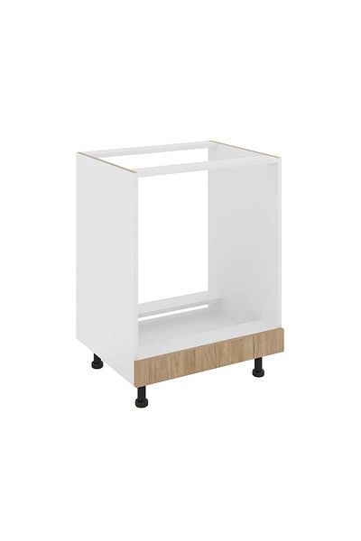 haaus.ro Corp Cuptor haaus Karo, Lemn Natural/Alb, 60 x 50 x 80 cm
