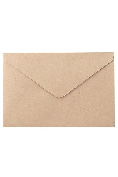 Muji Kraft Envelope, 20 Sheets, W 9.4 x L 14 cm, Beige