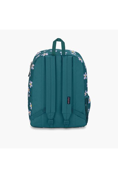 Jansport حقيبة ظهر جانسبورت بطبعة زهور مع أحزمة قابلة للتعديل - ضمان مدى الحياة