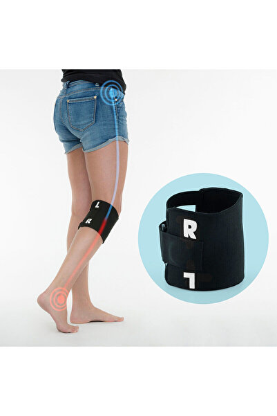 InnovaGoods Genunchieră Acupresiune Knure InnovaGoods, Negru/Alb, 1 unitate