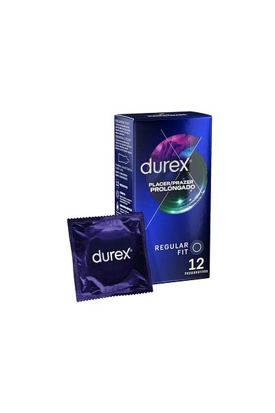 Fructis Durex Placer Prolongado condoms, 12 pieces