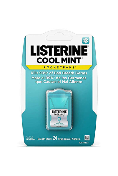 Listerine Σετ ταινιών αρωματισμού αναπνοής, Listerine, σετ τσέπης, κατά της δ...