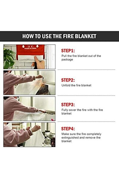 Yuwell YU WELL 2Pack Fire Blanket for Emergency Survival