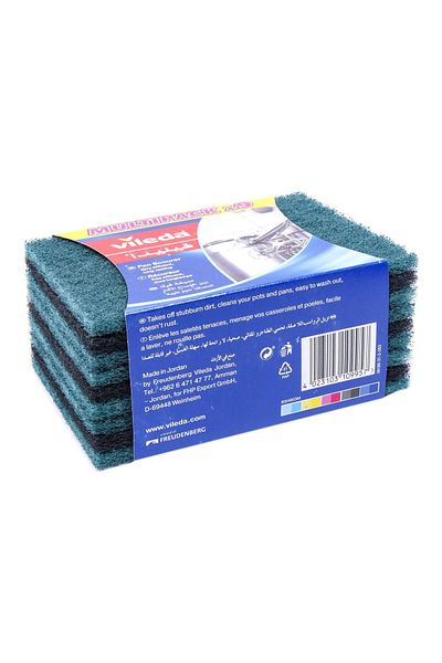 Vileda Dish Washing Scourer Scouring Pad 9 pcs