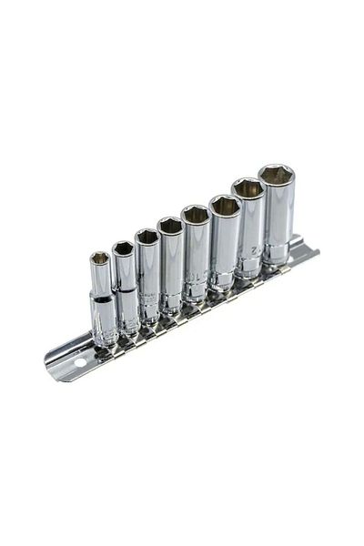 CETA FORM C04-rh08 1/4'' Deep Socket Wrench Set 8 Pieces