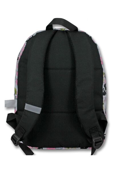 ÜMİT ÇANTA Ümit Çanta Girl's Pink Black Music Printed Primary School Backpack - 5080