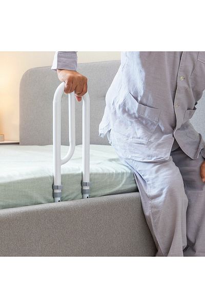 InnovaGoods InnovaGoods Beddaid Adjustable Bed Safety Bar, White/Grey